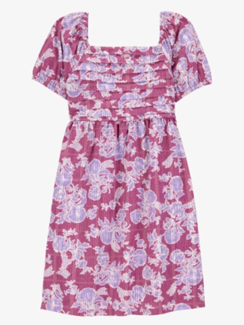 OSHKOSH NWT Girls Smocked Floral Print Dress - Pink